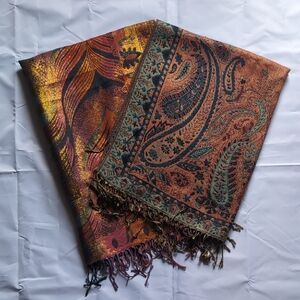 Multicolored And Abstract Scarf/Shawl Bundle